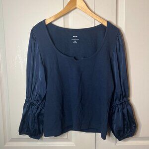 Anthropologie Maeve Ribbed Blouse